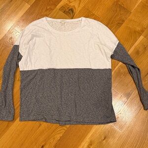 J. Crew Soft White Crew Neck Shirt medium